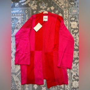 NWT &Mercari Pink & Red Cardigan